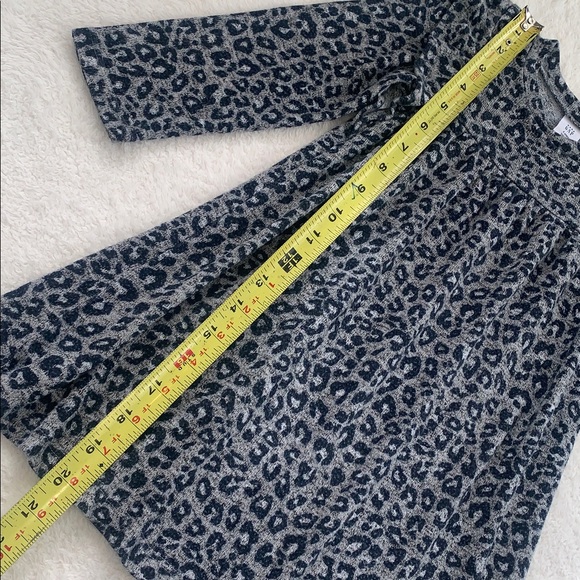 Gap Navy & Gray Leopard Dress 3 EUC Animal Print - Picture 6 of 8